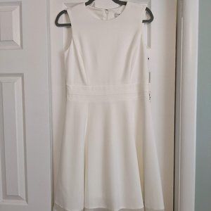 Calvin Klein white sleeveless dress NWT